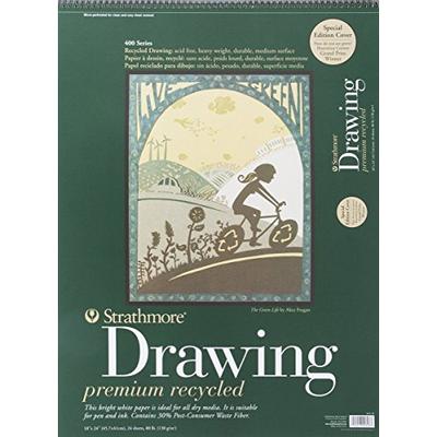 Strathmore 400 Series Recycled Drawing Pad, 18"x24" Wire Bound, 24 Sheets