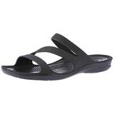 Crocs Women's Swiftwater Sandal, Black/Black, 10 M US screenshot. Shoes directory of Clothing & Accessories.