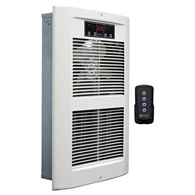King Electric LPW2445-ECO-WD-R 240V, 2500-4500W Electronic 2-Stage Smart Wall Heater with Remote, Wh
