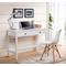 Homestar Othello Writing Desk with Single Drawer in Finish, White