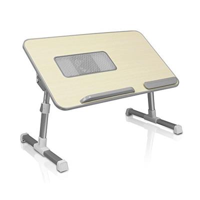 Aluratek Adjustable Ergonomic Laptop Foldable Table Stand with Internal Cooling Fan (Standing Desk,