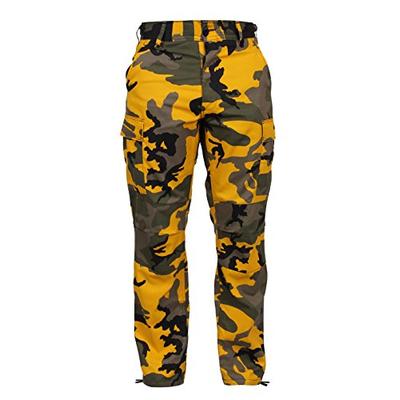 Rothco Color Camo Tactical BDU Pant, Stinger Yellow Camo, XS