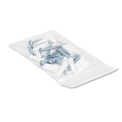 Universal Reclosable Poly Bags, White Identification Area, 3 x 5, 2 mil, Clear, 1,000 (127482)