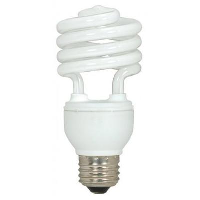 Satco S6271 CFL Spiral Bulb, 18 Watts, 3/Pack