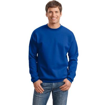 Hanes mens 9.7 oz. Ultimate Cotton 90/10 Fleece Crew(F260)-Deep Royal-L