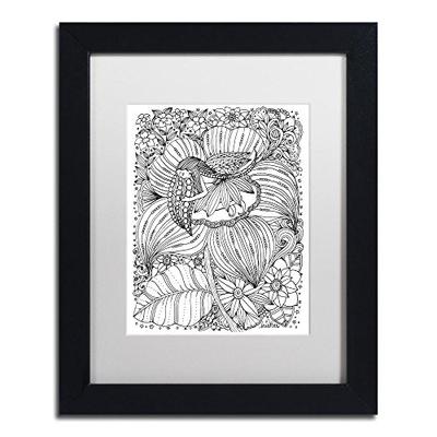 Fairy 16 by KCDoodleArt, White Matte, Black Frame 11x14-Inch