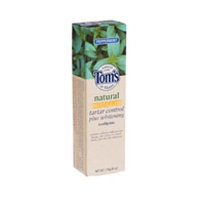 Tom's of Maine Tom's of Main Antiplaque & Whitening Fluoride Free Peppermint Toothpaste 5.50 oz (Pac