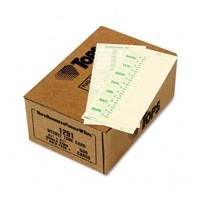 TOPS® Time Card for Pyramid Model 331-10, Weekly, Two-Sided, 3-1/2 x 8-1/2, 500/BX