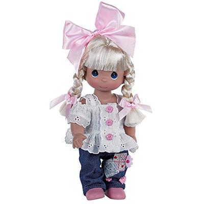 The Doll Maker Precious Moments Dolls, Linda Rick, Cute as a Button, 12 inch doll