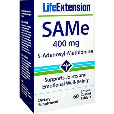 Life Extension Same S-Adenosyl-Methionine 400 Mg, 60 Enteric Coated Tablets