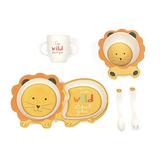Bamboozle Tiny Footprints Ryan Lion Shaped Dinner Set, 5 piece screenshot. Miscellaneous directory of Other Products.