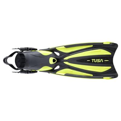 TUSA SF-22 Solla Open Heel Scuba Diving Fins, Small, Flash Yellow