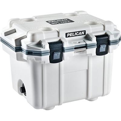 Pelican Elite 30 Quart Cooler (White/Gray)
