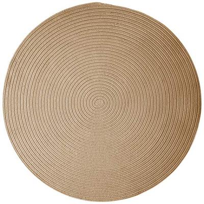 Boca Raton BR33R096X096 Polypropylene Round Rug 8" x 8" Cuban Sand