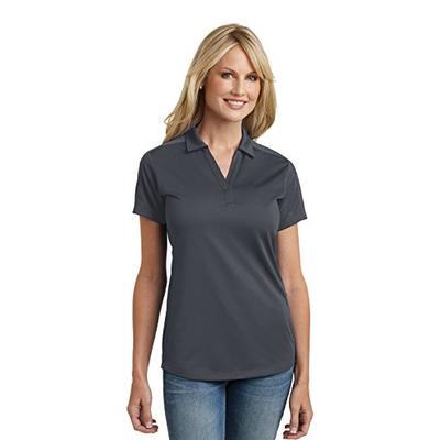 Port Authority Ladies Diamond Jacquard Polo L569 - Graphite L569 M