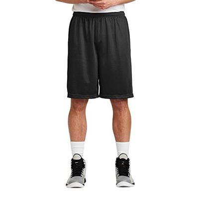 Sport-Tek Men's Long PosiCharge Classic Mesh Short 4XL Black