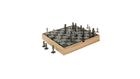 Umbra Buddy Chess Set For Kids & Adults - Modern Original Chessboard Game Made of Metal With Nickel