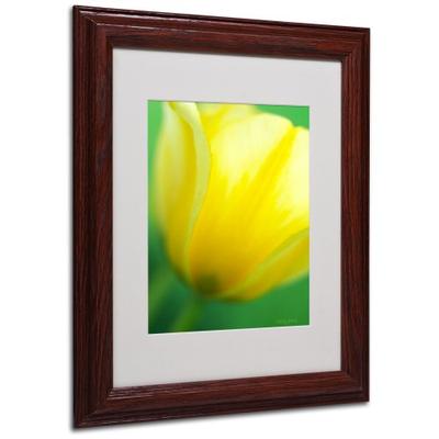 Hint of a Tulip by Kathy Yates Canvas Wall Artwork, Wood Frame, 11 by 14-Inch