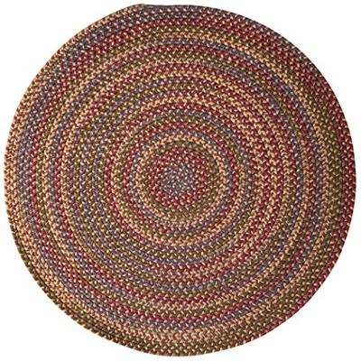 Twilight Round Area Rug, 4 by 4-Feet, Rosewood