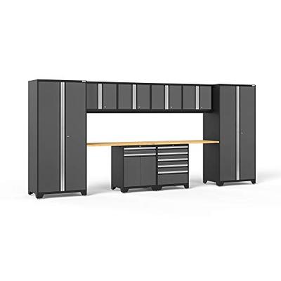 NewAge Products Pro 3.0 Gray 10 Piece Set, Garage Cabinets, 52098