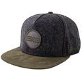 Blackskies Gaea Snapback Hat | Men Women Premium Baseball Cap Dad 5-Panel Strapback Hip Hop Flannel Urban Grey Green Suede