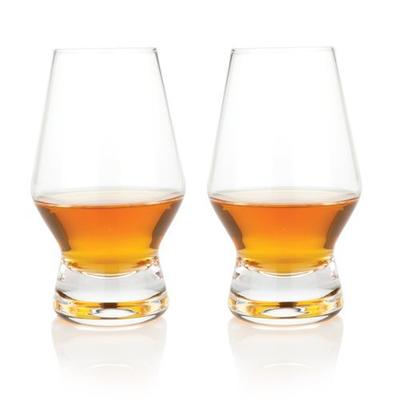 Viski 4290 Raye Crystal Scotch Glasses, Set of 2