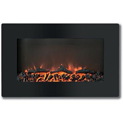 Cambridge Callisto 30 In. Wall-Mount Electronic Fireplace with Flat-Panel and Realistic Logs