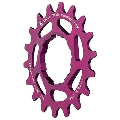 Wolf Tooth Components Single Speed Aluminum Cog 20T, Fits 3/32" Chains Purple