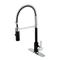 Kingston Brass LS8777CTL Continental Pull Down Kit Faucet with Deck Plate Matte Black/Polished Chrom