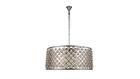 Elegant Lighting 1213G43PN/RC Madison Collection 10-Light Pendant Lamp with Royal Cut, 43.5" Depth x