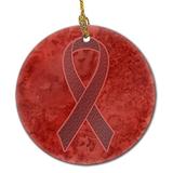 Caroline's Treasures AN1214CO1 Burgundy Ribbon for Multiple Myeloma Cancer Awareness Ceramic Ornamen screenshot. Christmas & Holiday Ornaments directory of Holiday Ornaments & Decor.
