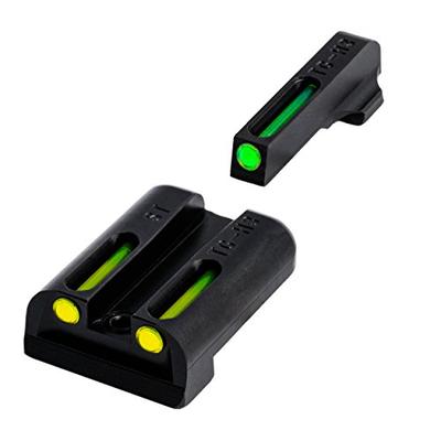 TRUGLO TFO Handgun Sight Set - Sig #6/#8 Green/Yellow Rear