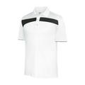 Adidas Mens ClimaCool Piped Print Polo - White / Black Small