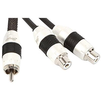 Stinger SI82YF 2-Channel 8000 Series Audiophile Grade RCA Y-Adapter Cable