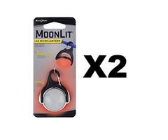 Nite Ize MoonLit LED Micro Lantern Red w/Carabiner Clip Tent Light (2-Pack)