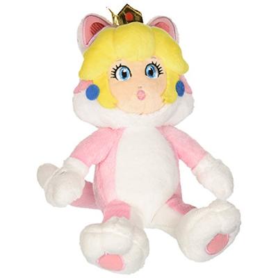 Little Buddy Super Mario Neko Cat Peach Plush, 10"