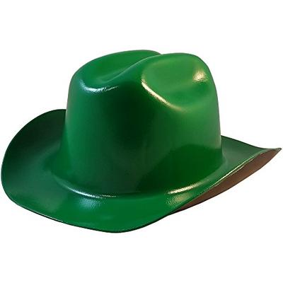Western Cowboy Hard Hat with Ratchet Suspension - Dark Green