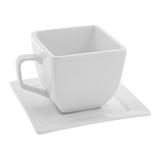 10 Strawberry Street Whittier 4 Oz Square Cup and Saucer, Set of 6, White screenshot. Dinnerware Sets directory of Dinnerware & Serveware.