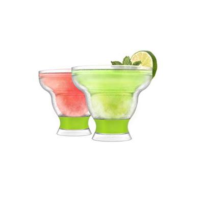 HOST Freeze Cooling Cups in Green (Set of 2) Margarita Art 1 EA