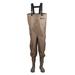 Hodgman MACKCBC07 Mackenzie Nylon and PVC Cleated Bootfoot Chest Fishing Waders, Size 7, Brown