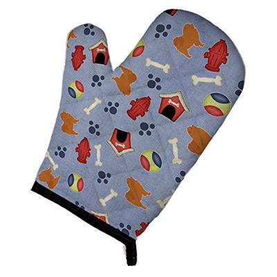 Caroline's Treasures BB3951OVMT Chow Dog House Collection Oven Mitt, Large, multicolor