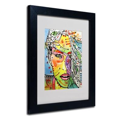 Wind Swept Matted Artwork by Dean Russo with Black Frame, 11 by 14-Inch