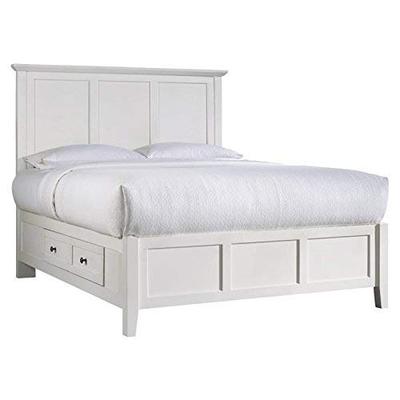 Modus Furniture 4NA4D7 Paragon 4-Drawer Storage Bed King White