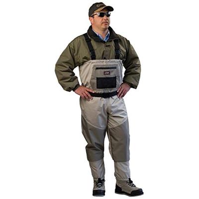 Caddis Men's Attractive 2-Tone Tauped Deluxe Breathable Stocking Foot Wader, X-Large Stout(DOES NOT