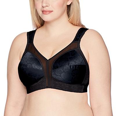 Playtex Women's Plus Size 18 Hour Original Comfort Strap Bra #4693, Black, 50 C