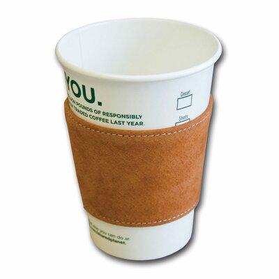 Dacasso Suede Leather Coffee Sleeve Accessory & Co...