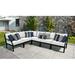 Madison 6 Piece Sectional Seating Group w/ Cushions Metal in Black kathy ireland Homes & Gardens by TK Classics | Outdoor Furniture | Wayfair
