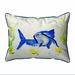 Highland Dunes Kaminsky Catfish Zippered Indoor/Outdoor Rectangular Throw Pillow Polyester/Polyfill blend | 20 H x 24 W x 6 D in | Wayfair