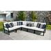 Madison 6 Piece Sectional Seating Group w/ Cushions Metal in Black kathy ireland Homes & Gardens by TK Classics | Outdoor Furniture | Wayfair