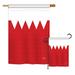 Breeze Decor Bahrain of the World Nationality Impressions Decorative Vertical 2-Sided Polyester Flag Set in Red | 40 H x 18.5 W in | Wayfair